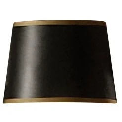 5.5" Black and Gold Drum Chandelier Shade