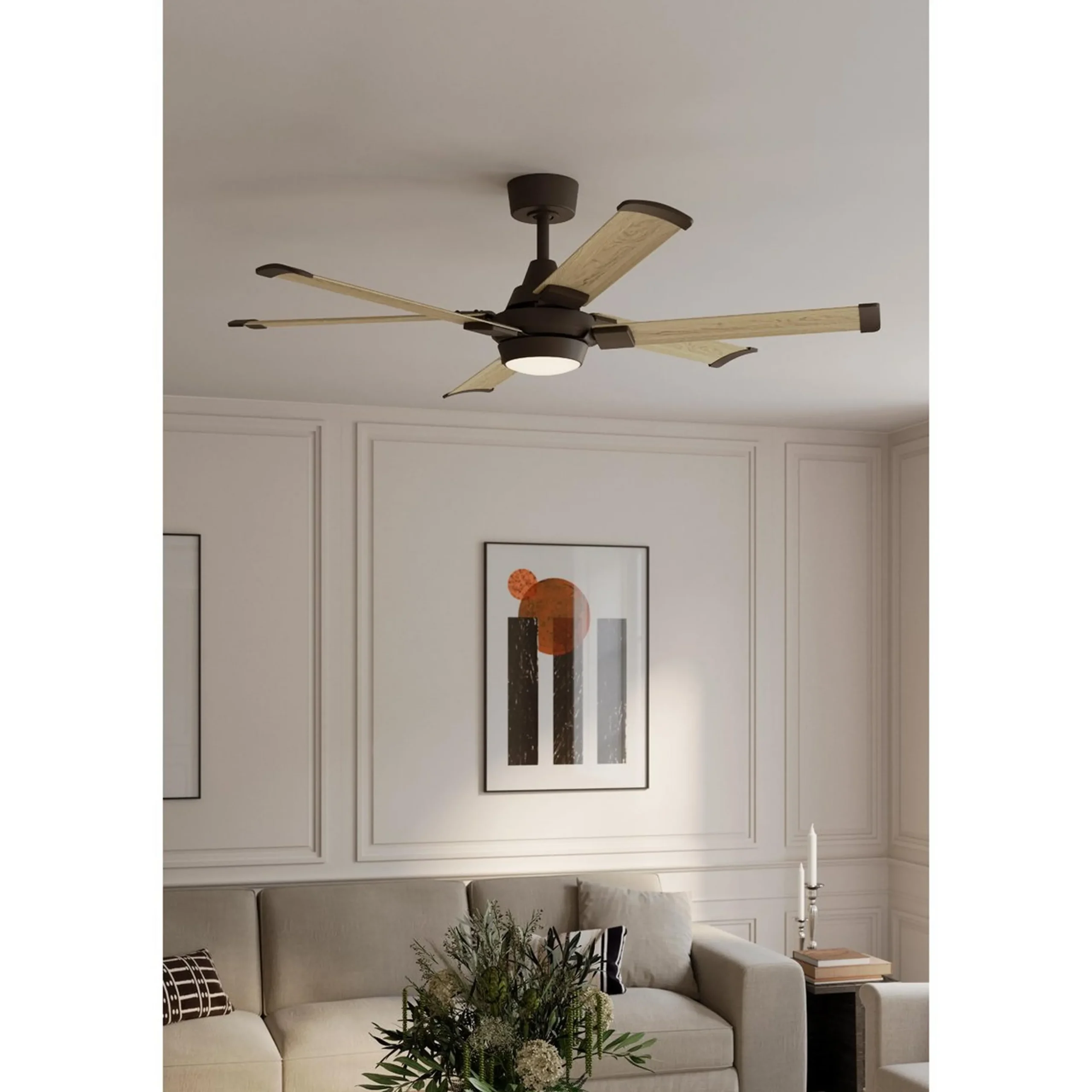 56" Bryson Indoor / Outdoor Smart LED Ceiling Fan