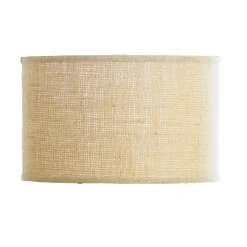14" Burlap Drum Shade