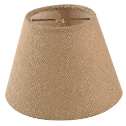 6" Burlap Empire Chandelier Shade