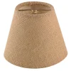5" Burlap Empire Chandelier Shade