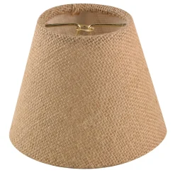 5" Burlap Empire Chandelier Shade