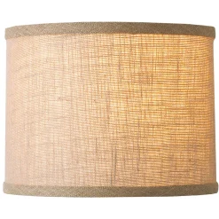 12" Burlap Perfect Drum Shade
