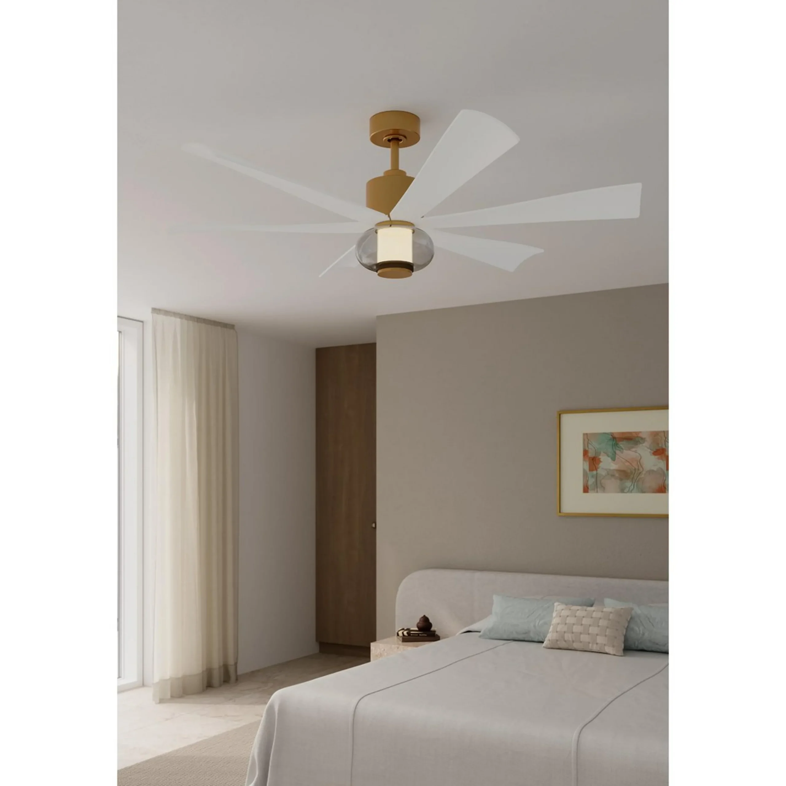 56" Carissa Smart LED Ceiling Fan