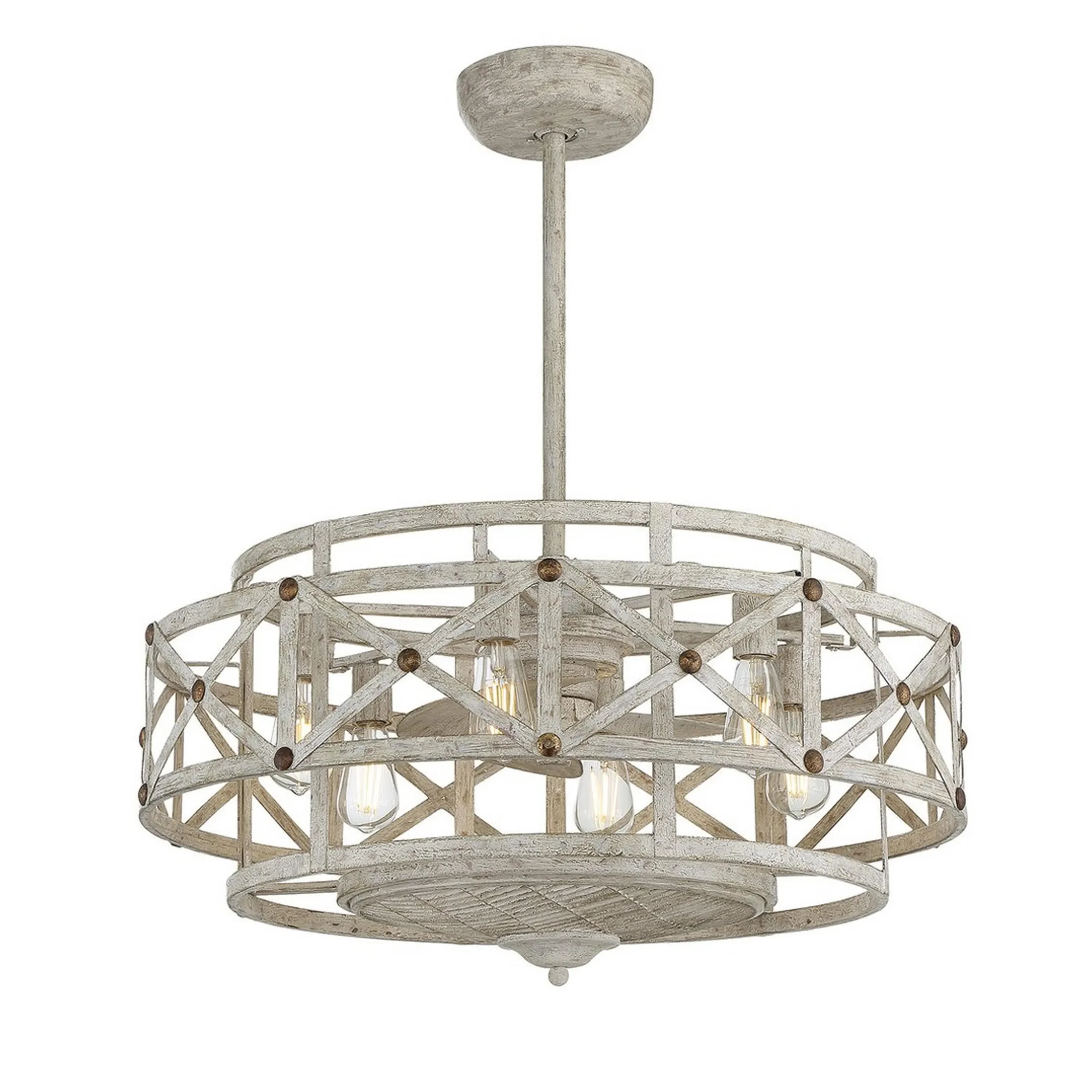 30" Charlotte Ceiling Fandelier