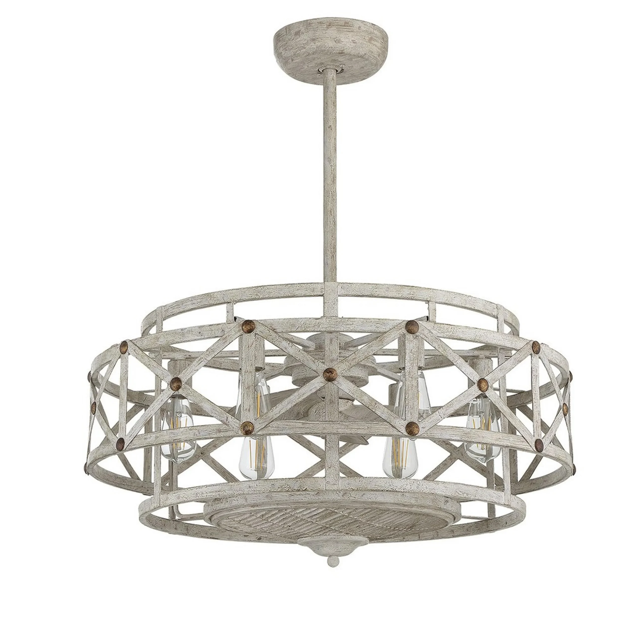 30" Charlotte Ceiling Fandelier