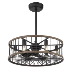 26" City Cage LED Ceiling Fandelier