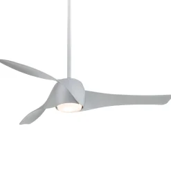 58" Contemporary Twisted Blade LED Ceiling Fan