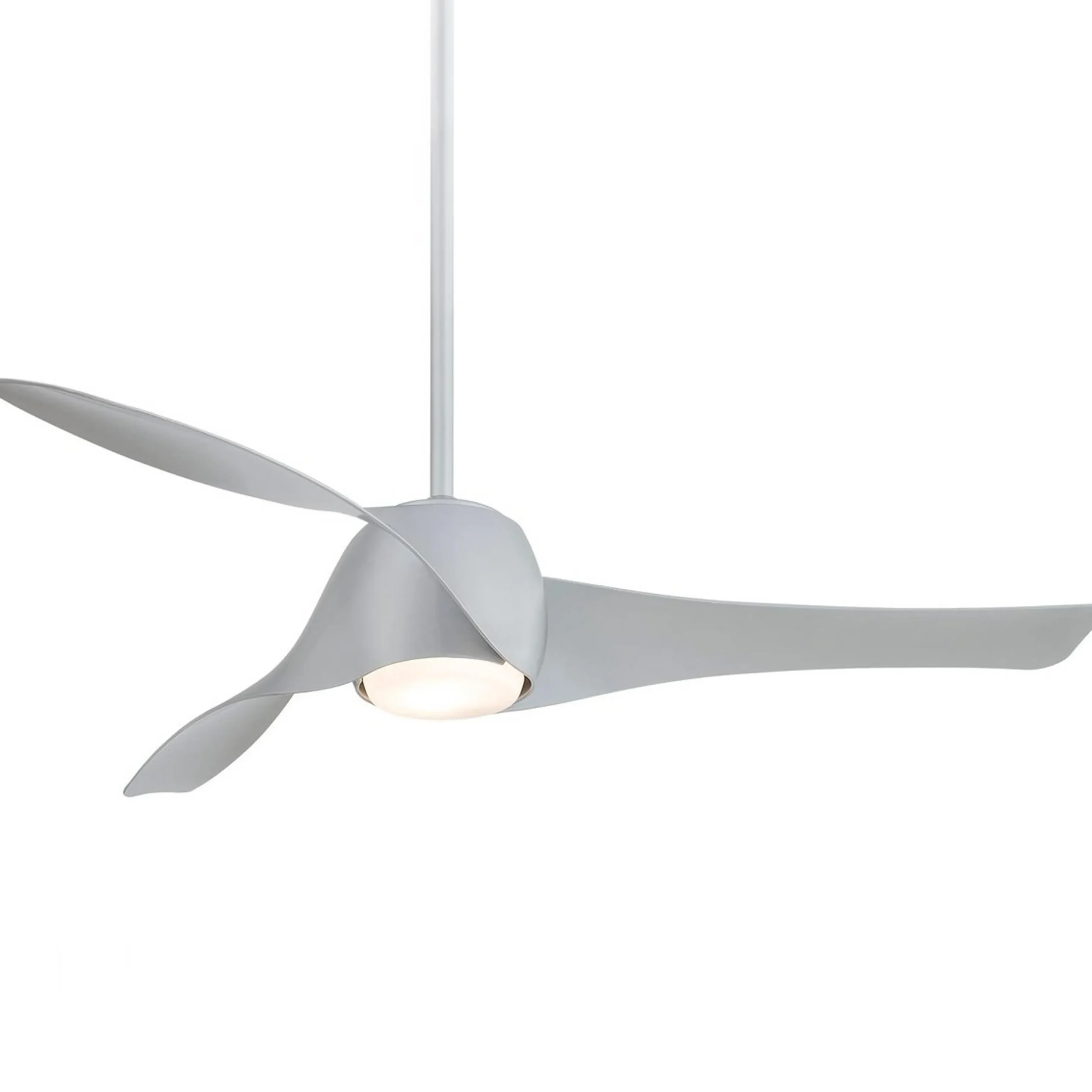 58" Contemporary Twisted Blade LED Ceiling Fan