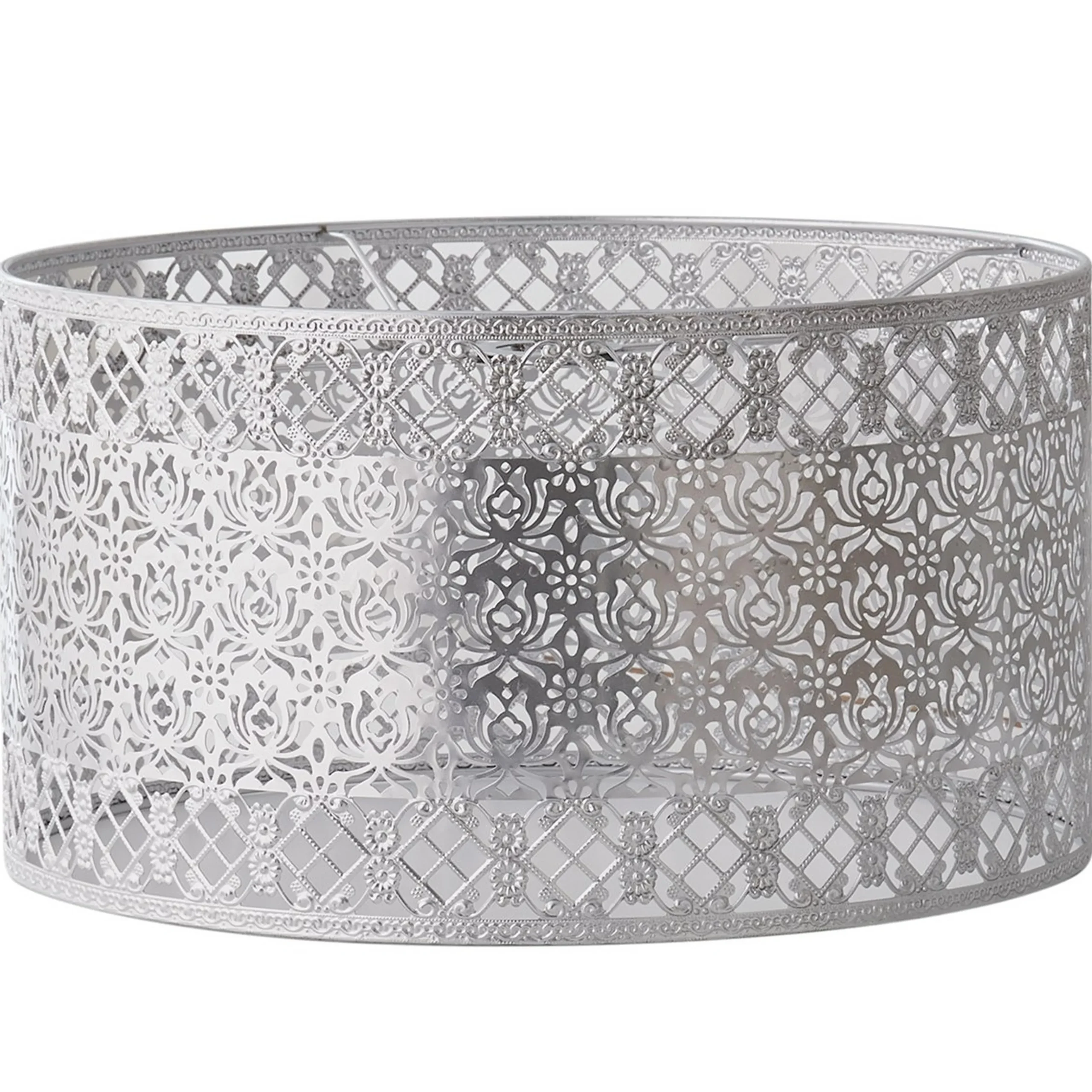 18" Filigree Lotus Euro Fitter Metal Shade