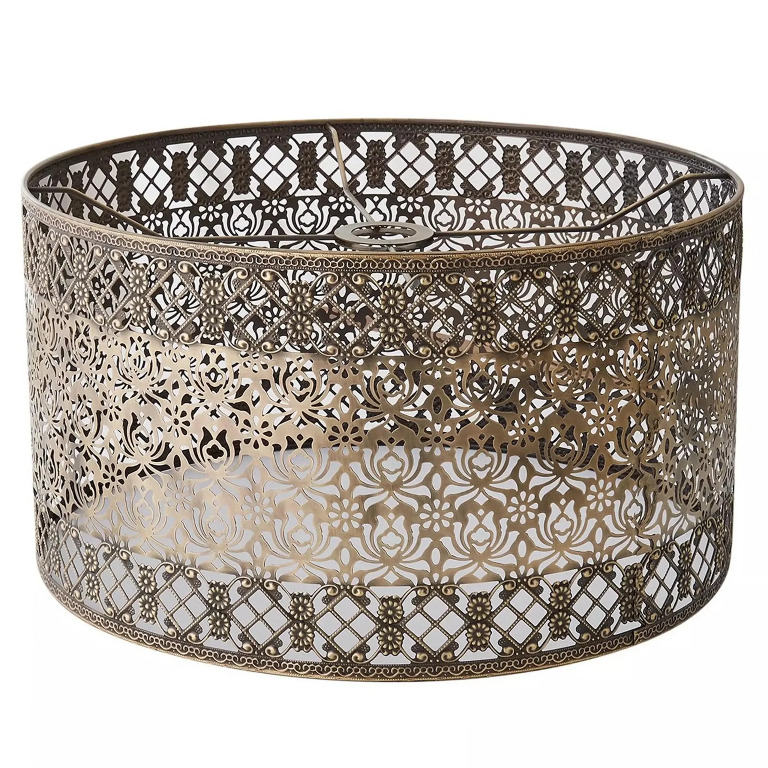 18" Filigree Lotus Euro Fitter Metal Shade