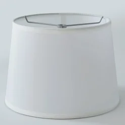 12" French Drum Faux Silk Shade