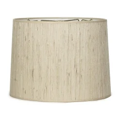 14" Grasscloth Drum Shade