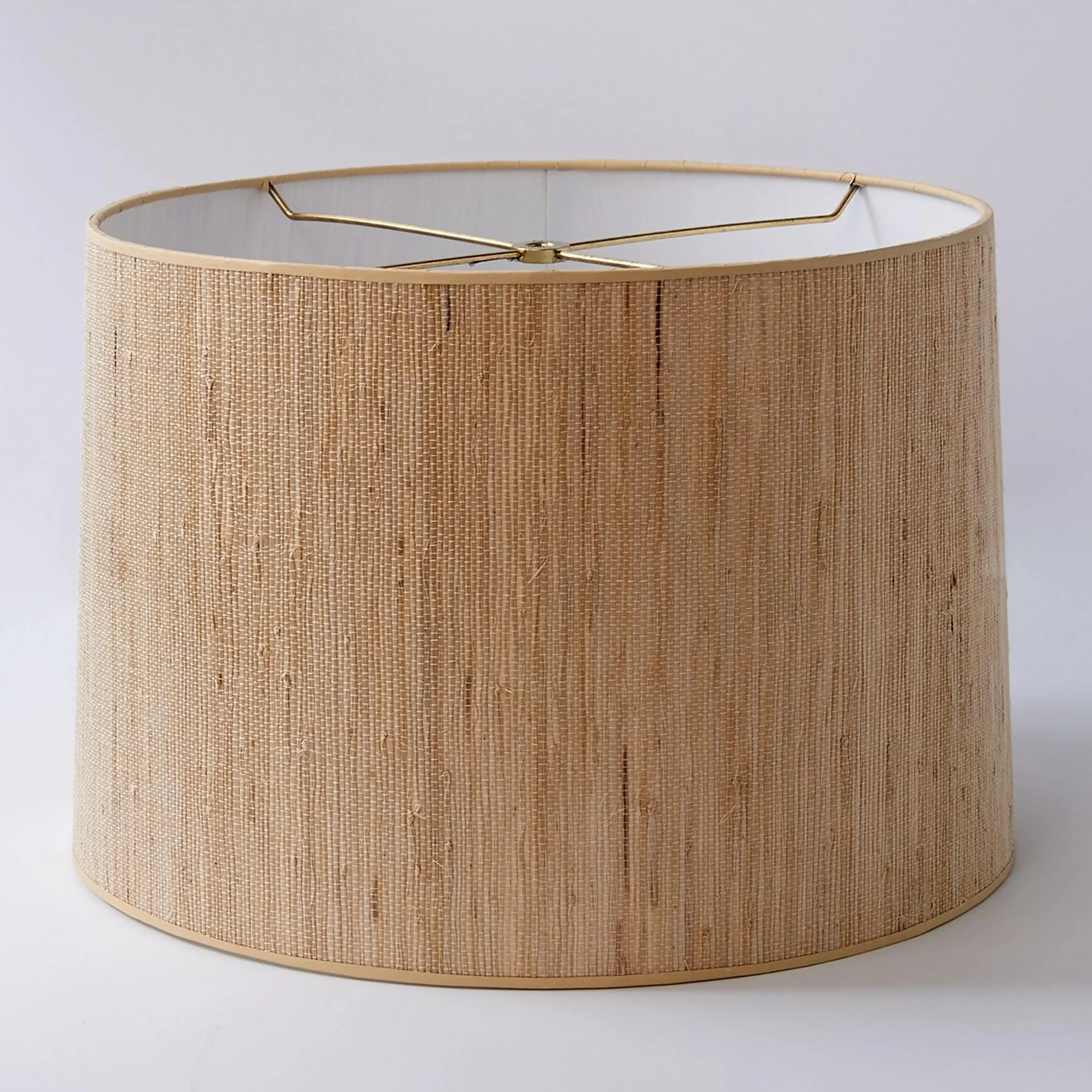 16" Grasscloth Drum Shade