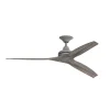60" Indoor / Outdoor Metal and Wood Ceiling Fan