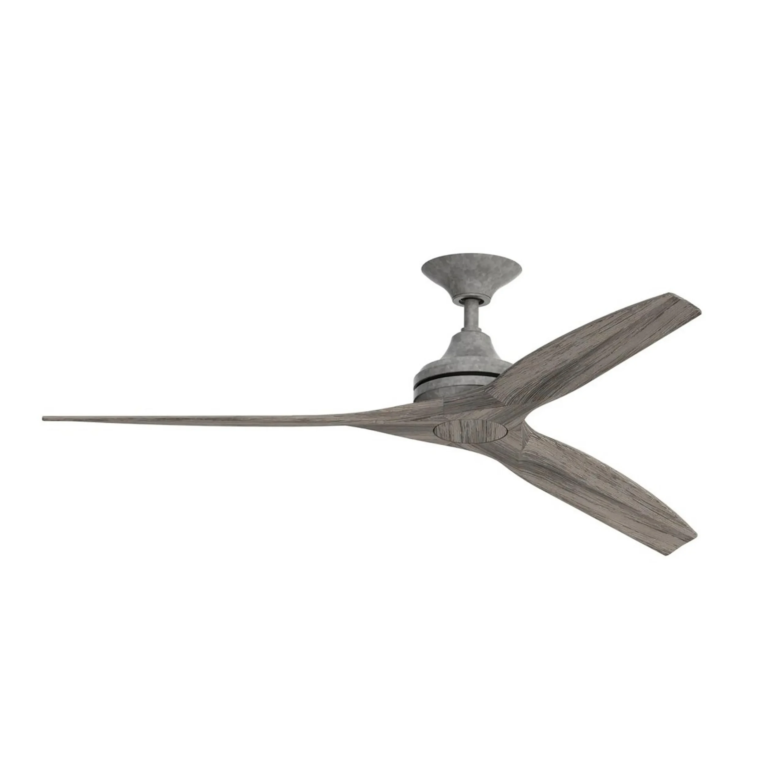 60" Indoor / Outdoor Metal and Wood Ceiling Fan