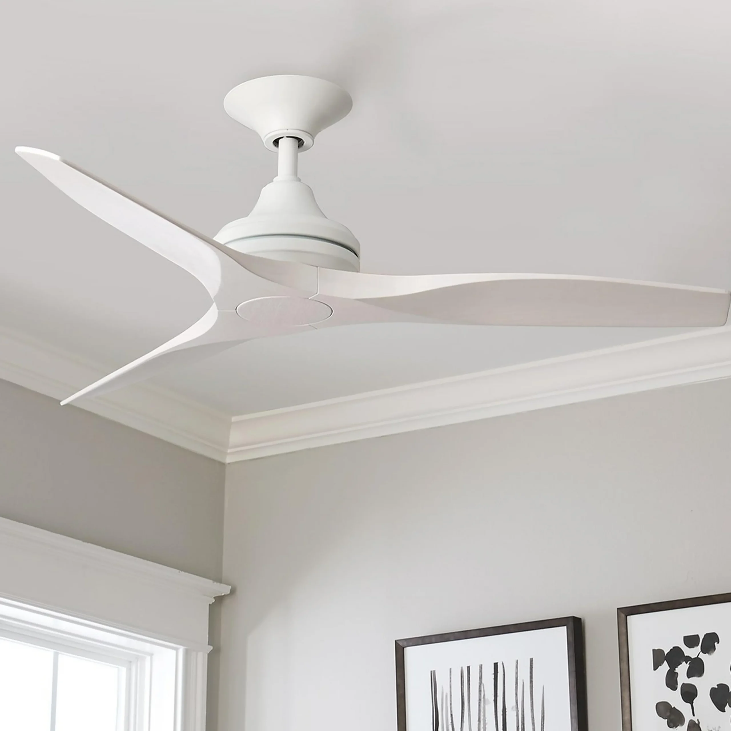 48" Indoor / Outdoor Metal and Wood Ceiling Fan