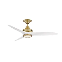 48" Indoor / Outdoor Metal and Wood LED Ceiling Fan