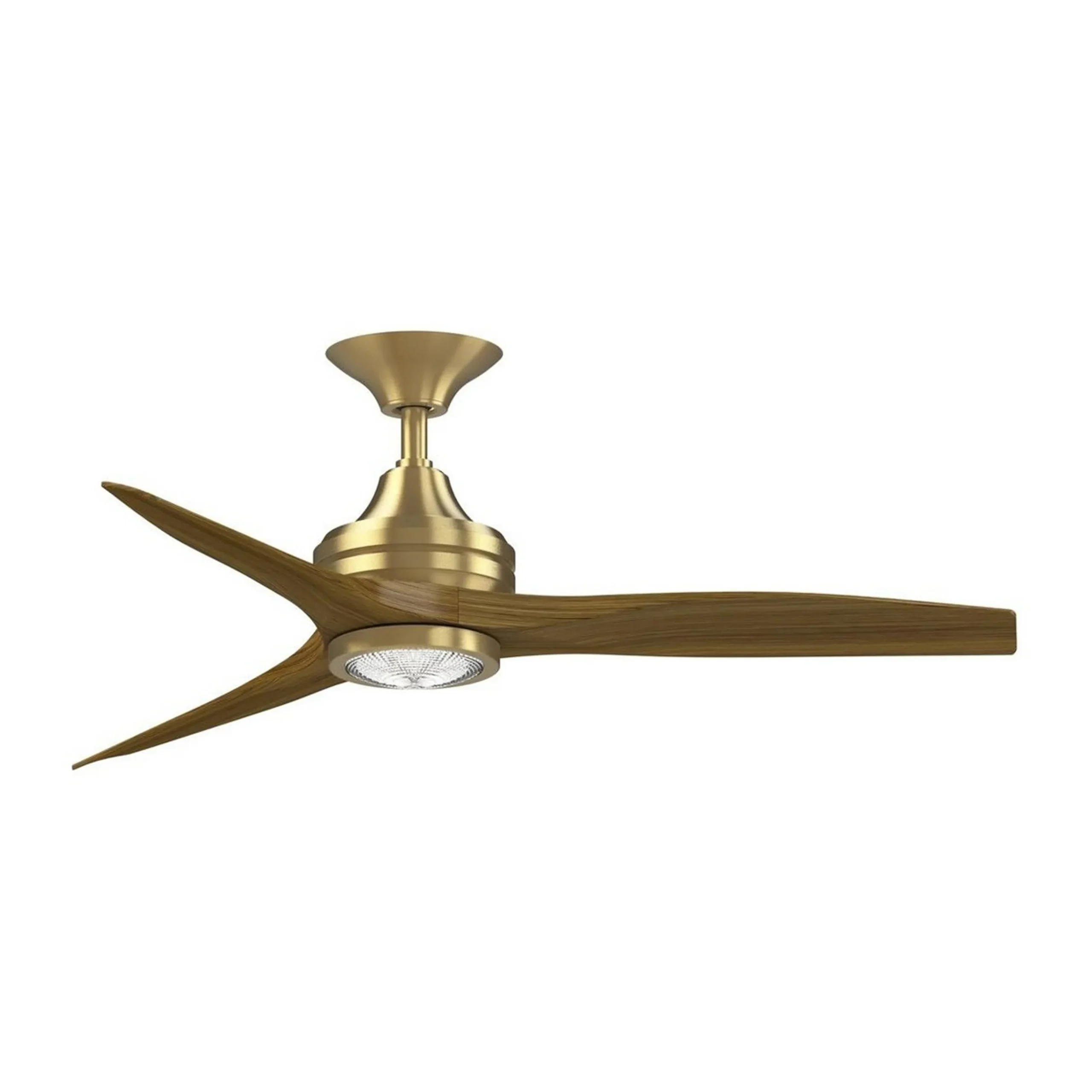 48" Indoor / Outdoor Metal and Wood LED Ceiling Fan