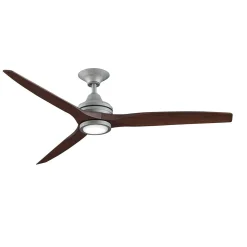 48" Indoor / Outdoor Metal and Wood LED Ceiling Fan