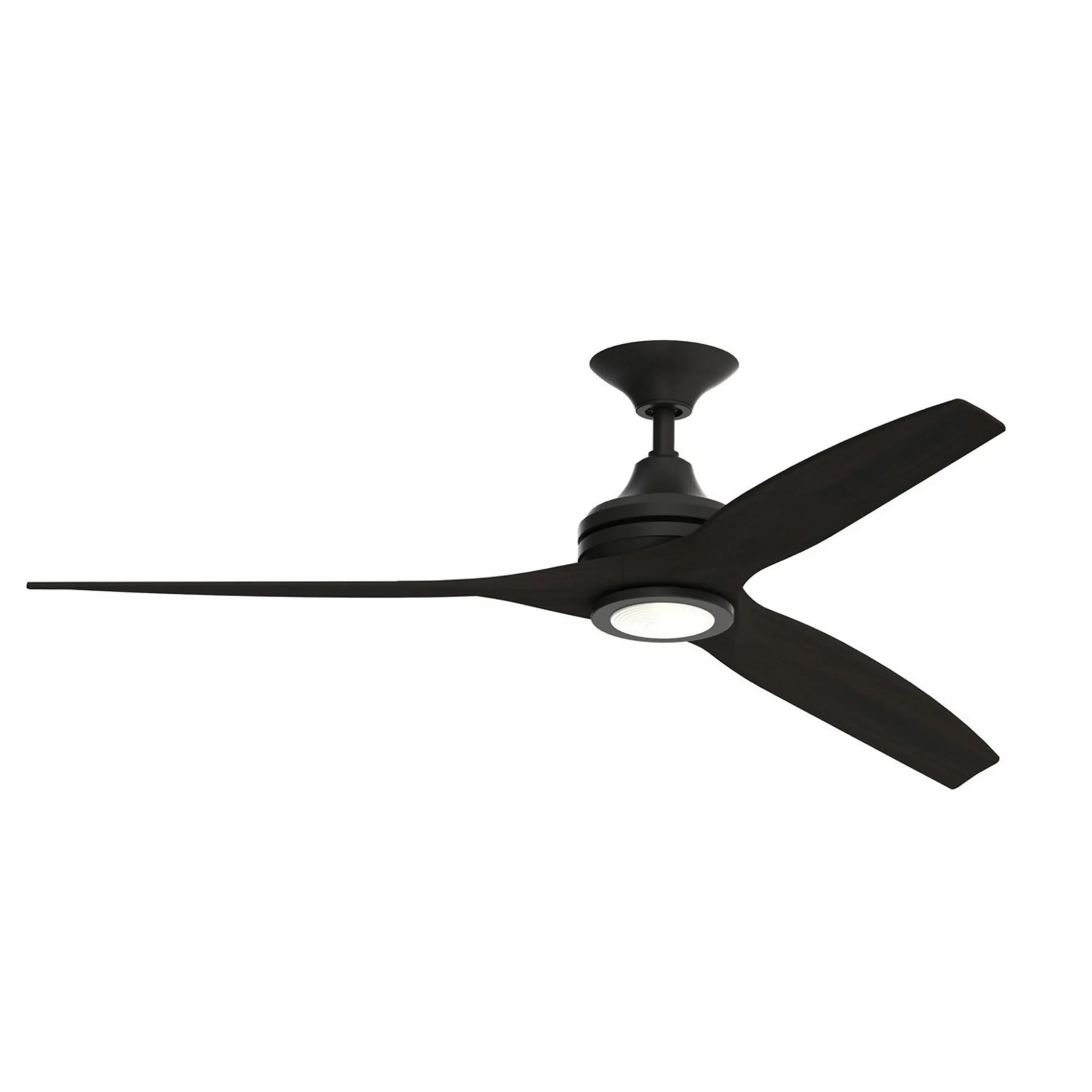 48" Indoor / Outdoor Metal and Wood LED Ceiling Fan