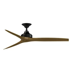 60" Indoor / Outdoor Metal and Wood Ceiling Fan