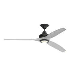 48" Indoor / Outdoor Metal and Wood LED Ceiling Fan