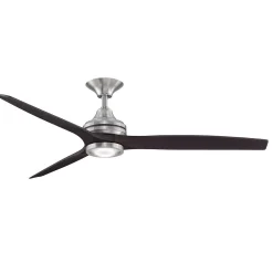 48" Indoor / Outdoor Metal and Wood LED Ceiling Fan