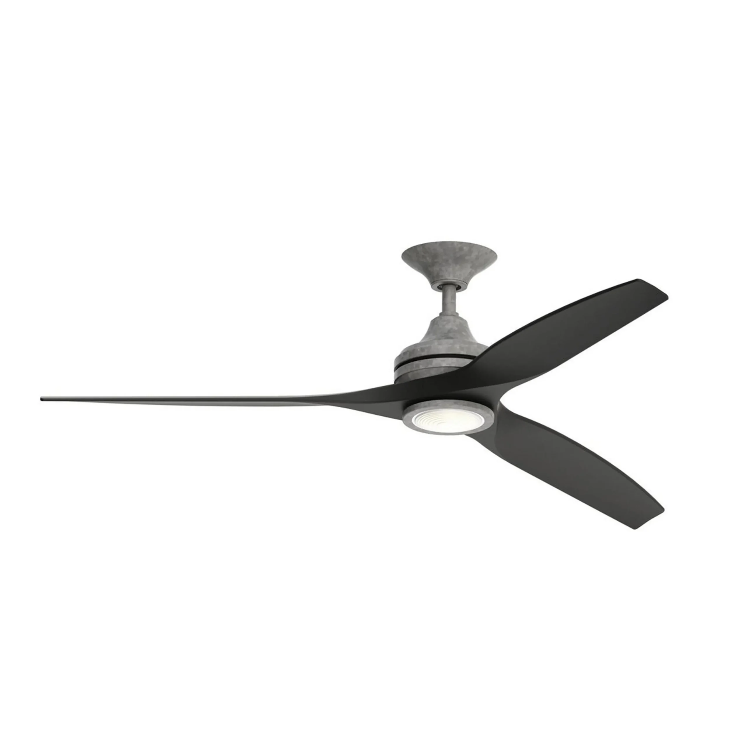 48" Indoor / Outdoor Metal and Wood LED Ceiling Fan