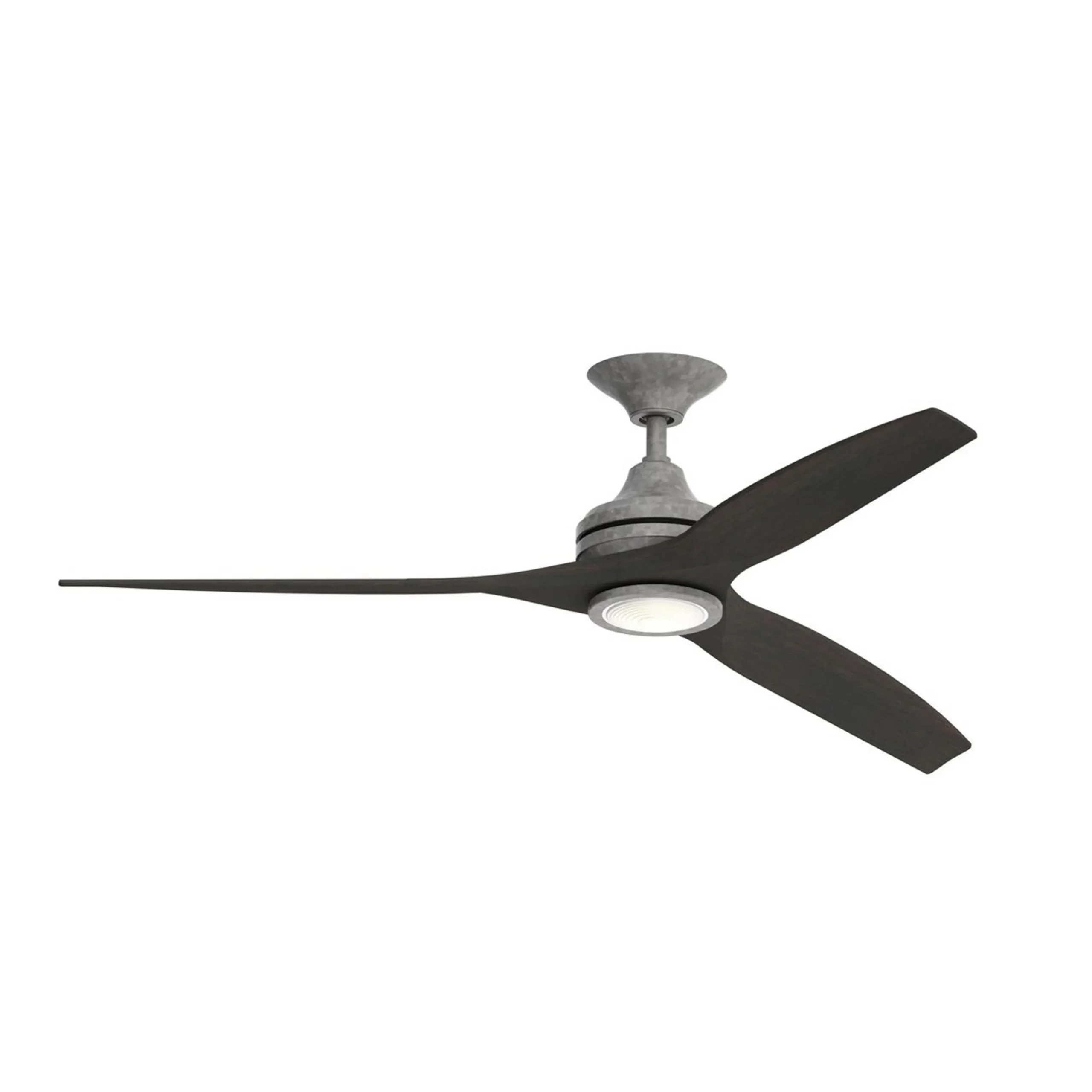 48" Indoor / Outdoor Metal and Wood LED Ceiling Fan