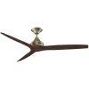 48" Indoor / Outdoor Metal and Wood Ceiling Fan