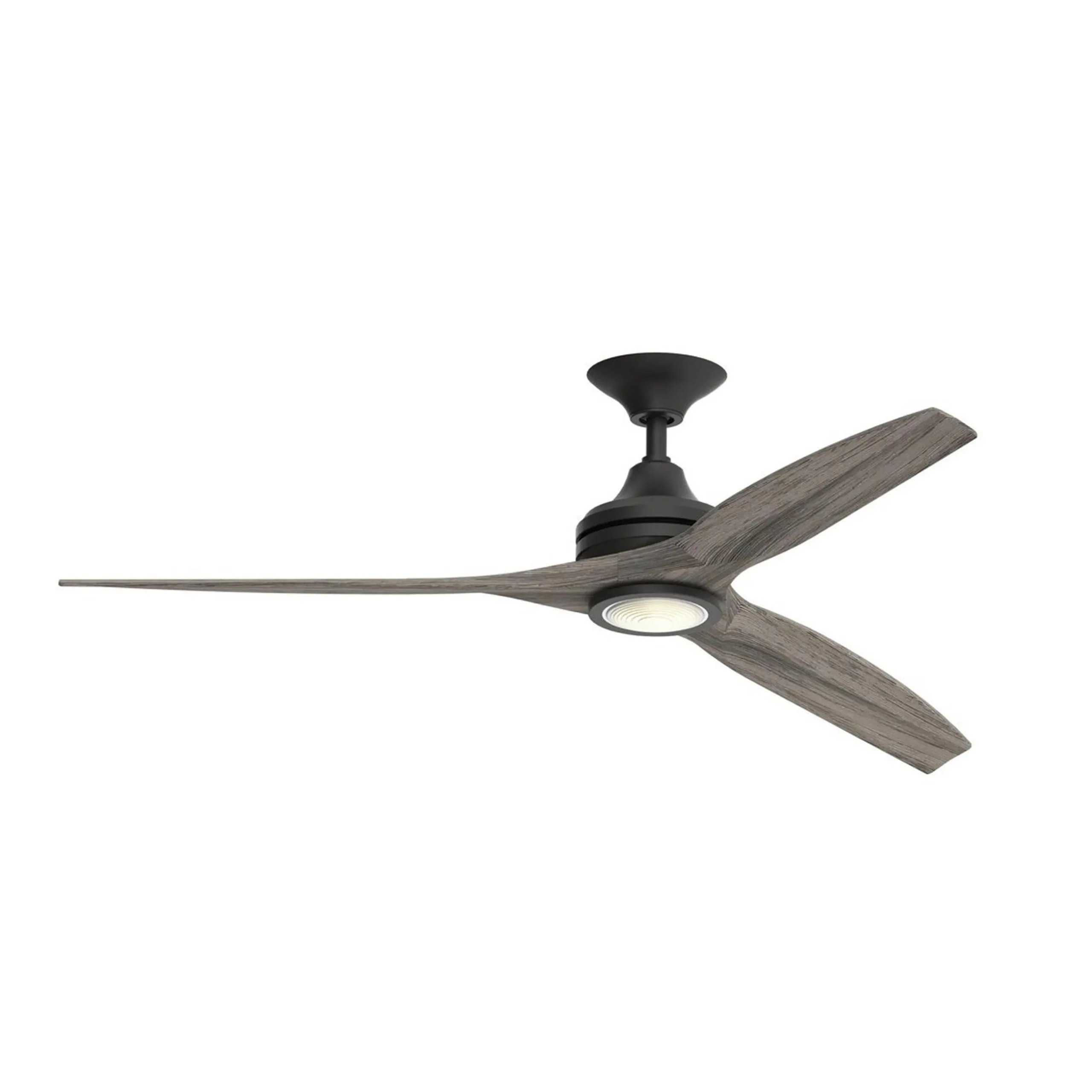 48" Indoor / Outdoor Metal and Wood LED Ceiling Fan