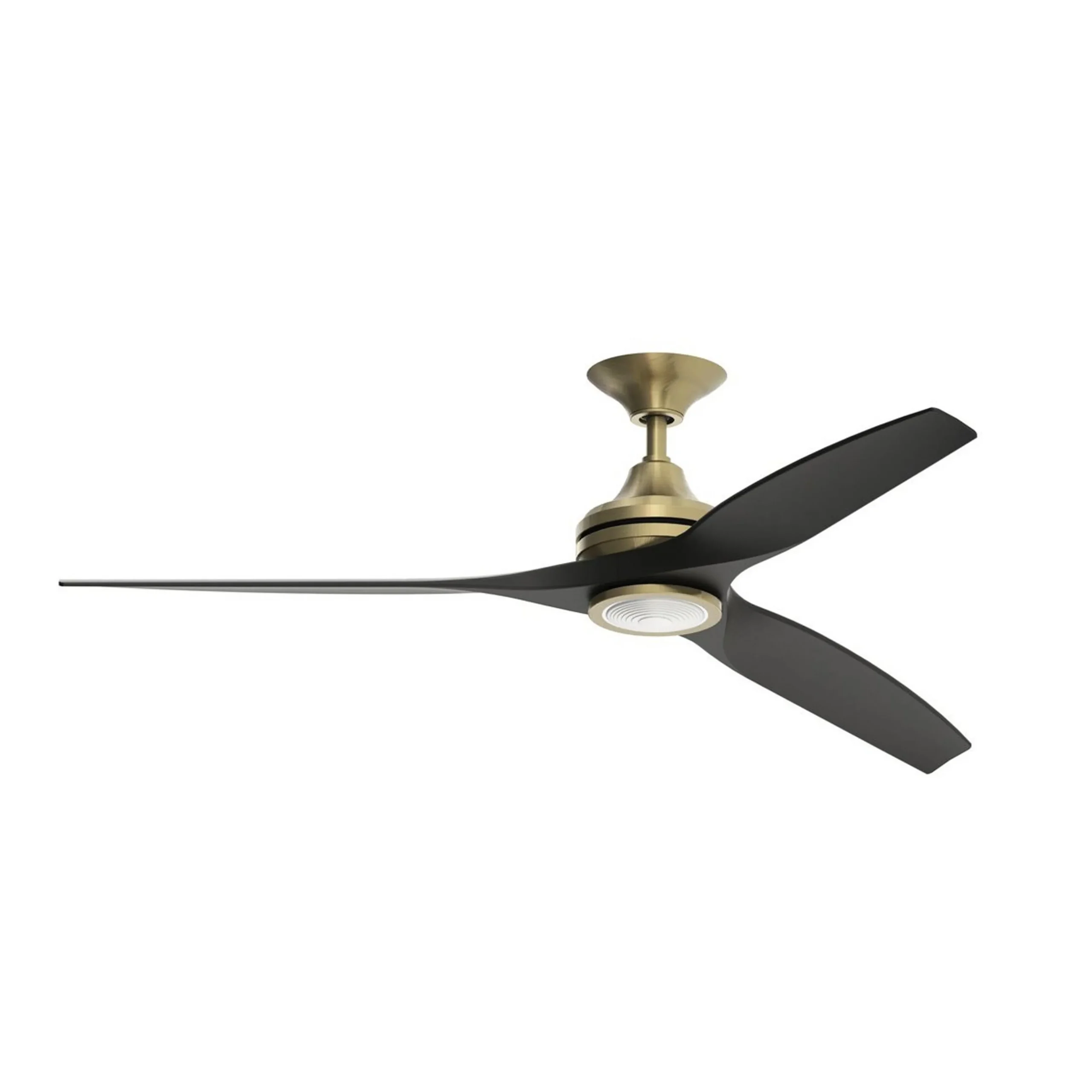 48" Indoor / Outdoor Metal and Wood LED Ceiling Fan