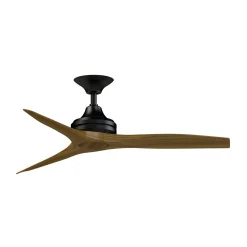 48" Indoor / Outdoor Metal and Wood Ceiling Fan