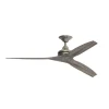 60" Indoor / Outdoor Metal and Wood Ceiling Fan