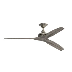 60" Indoor / Outdoor Metal and Wood Ceiling Fan