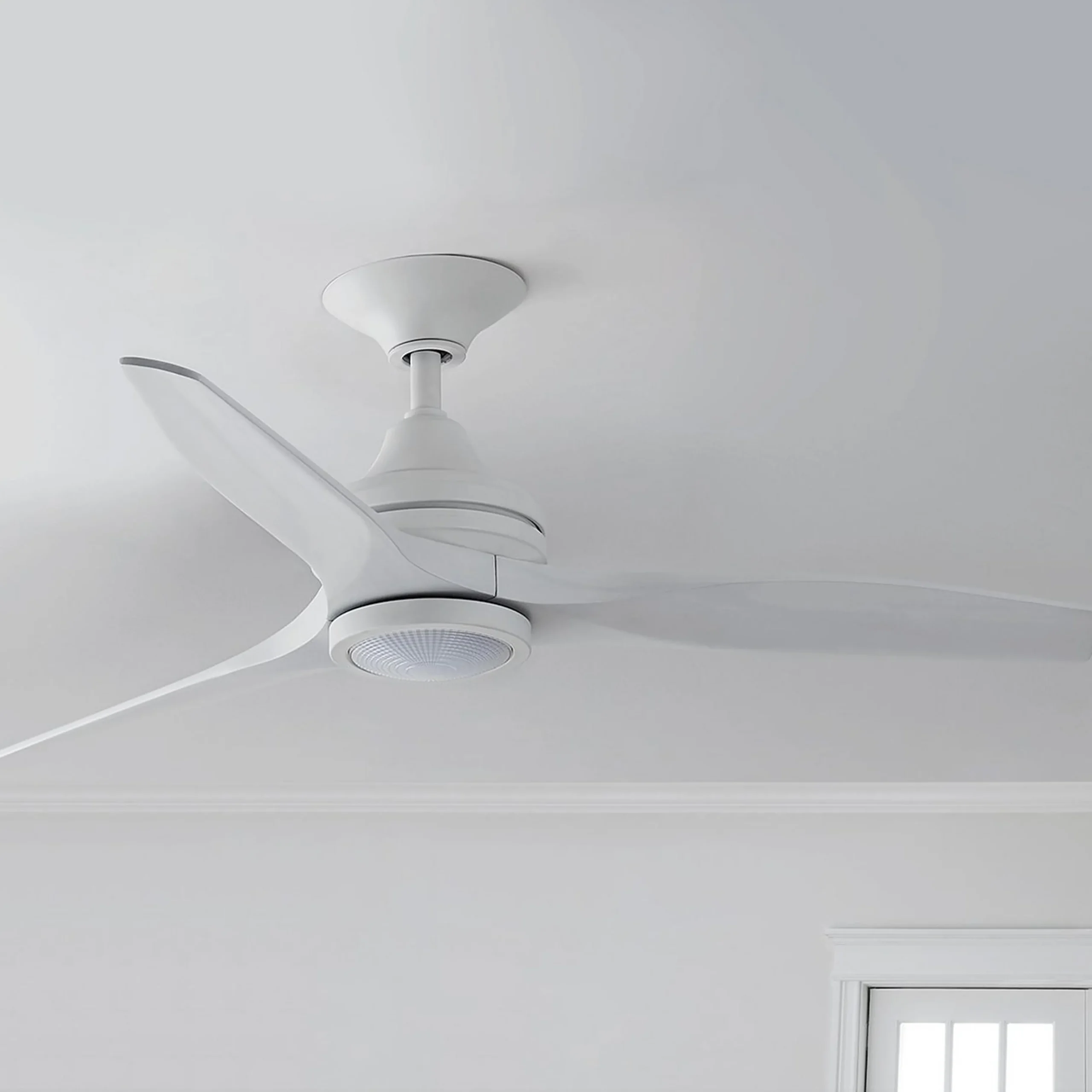48" Indoor / Outdoor Metal and Wood LED Ceiling Fan