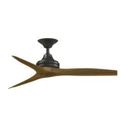 48" Indoor / Outdoor Metal and Wood Ceiling Fan