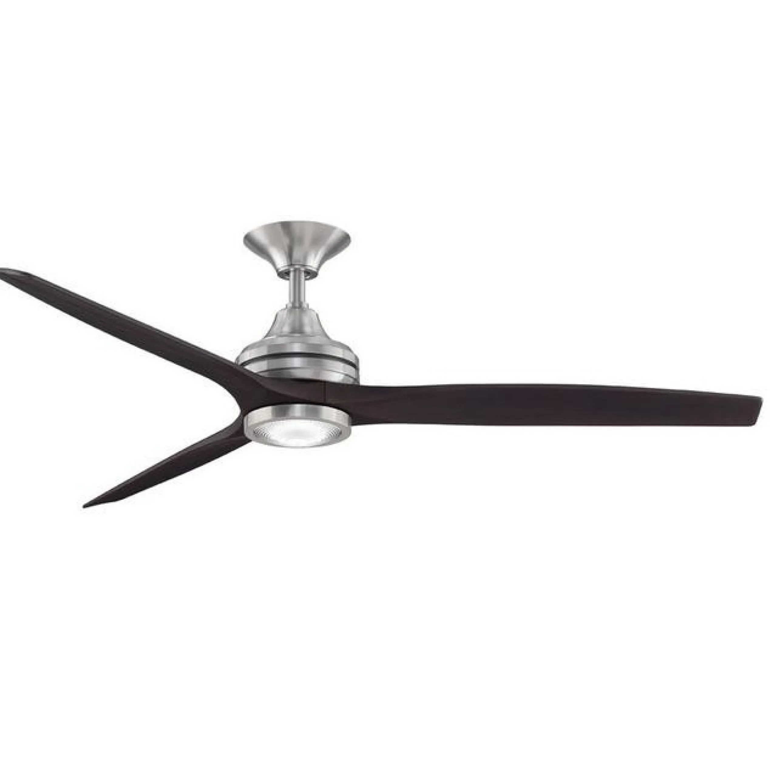 60" Indoor / Outdoor Metal and Wood LED Ceiling Fan