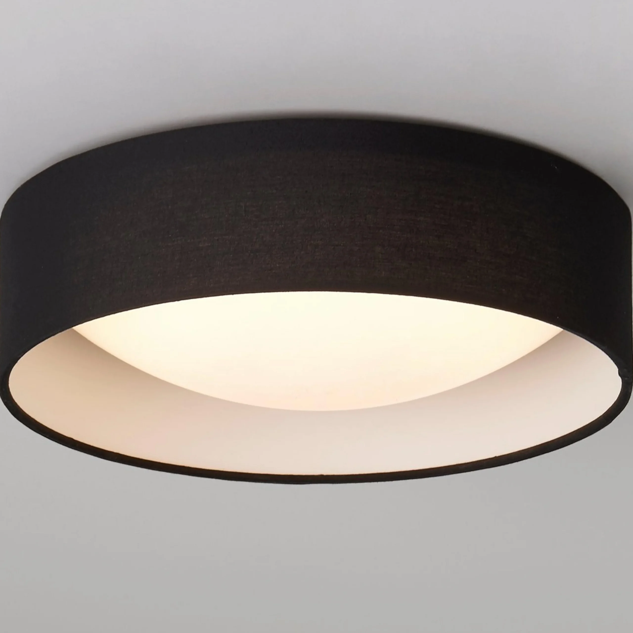 11" LED Linen Shade Ceiling Light