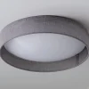 15" LED Linen Shade Ceiling Light