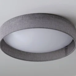 15" LED Linen Shade Ceiling Light
