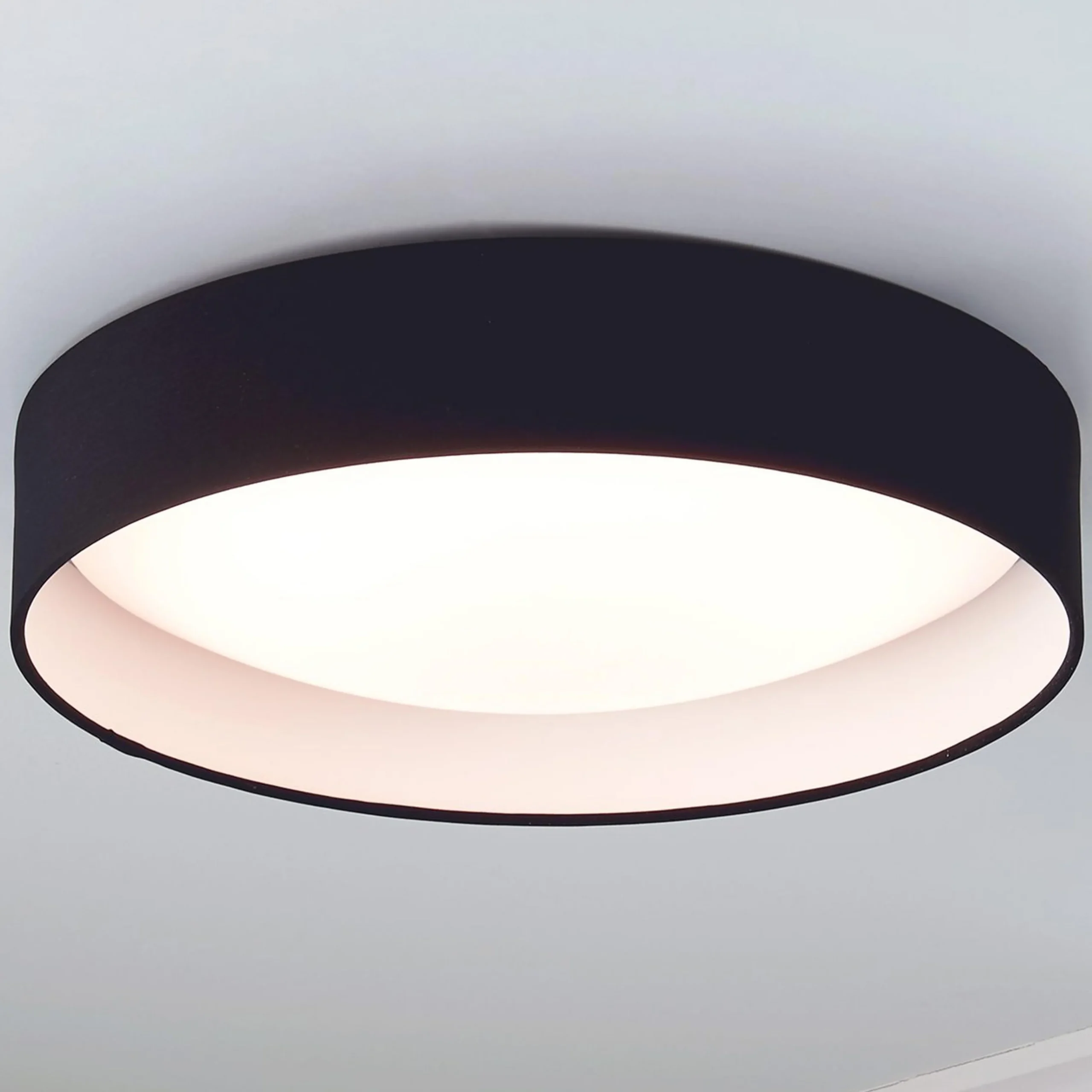 15" LED Linen Shade Ceiling Light