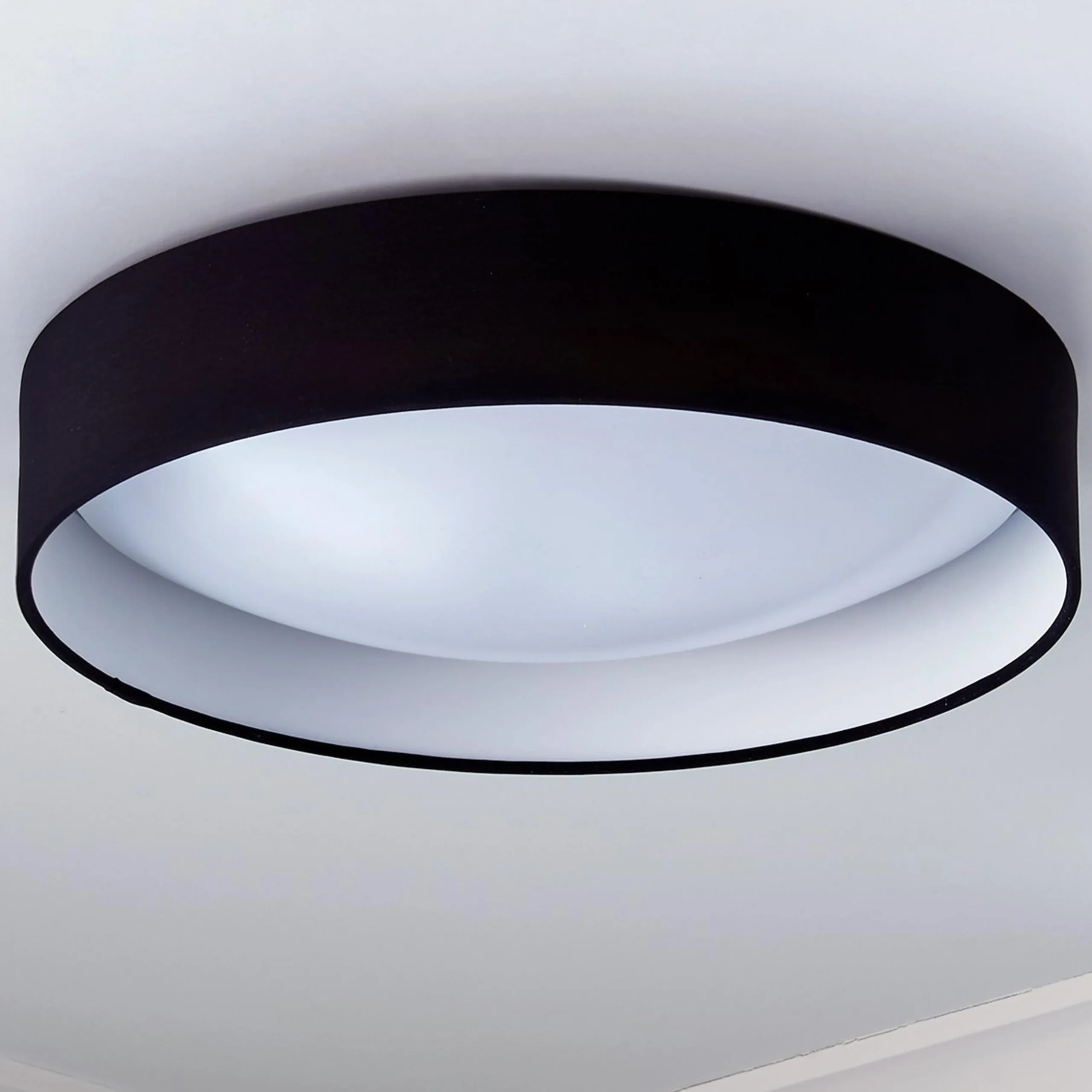 15" LED Linen Shade Ceiling Light