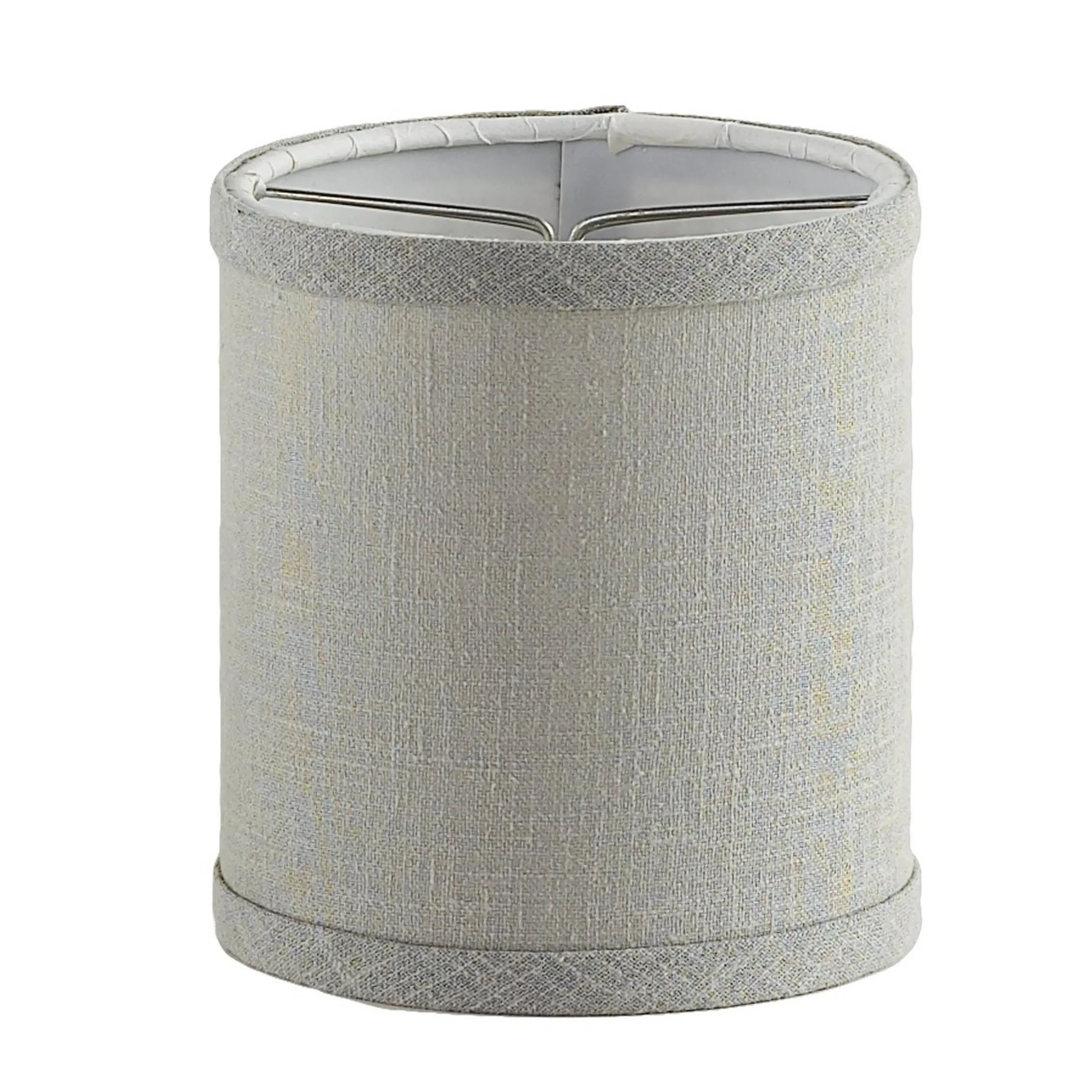 4" Linen Drum Chandelier Shade
