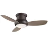 44" Low Ceiling LED Scoop Fan