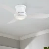 44" Low Ceiling LED Scoop Fan