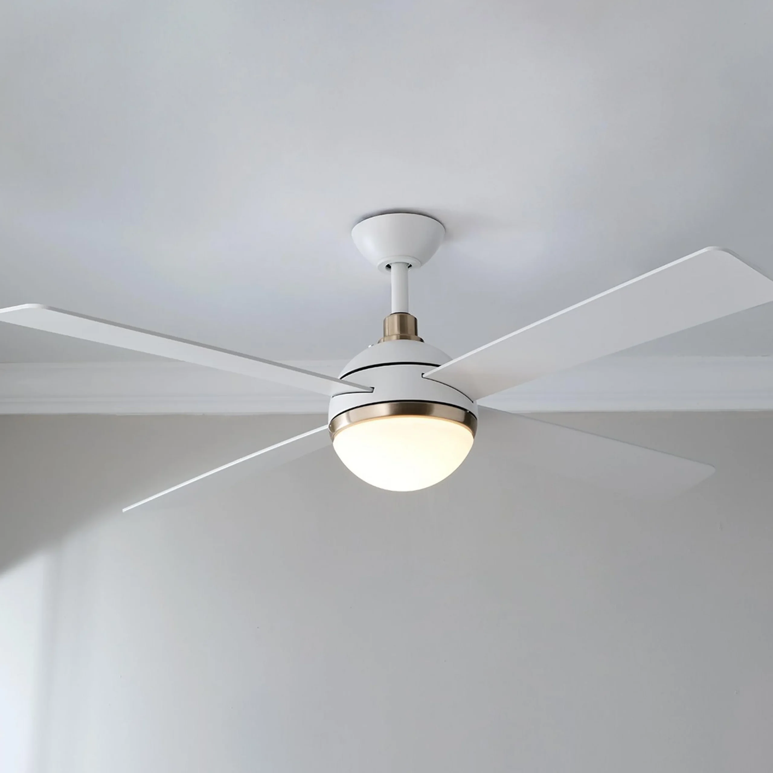 54" Modern Globe LED Ceiling Fan