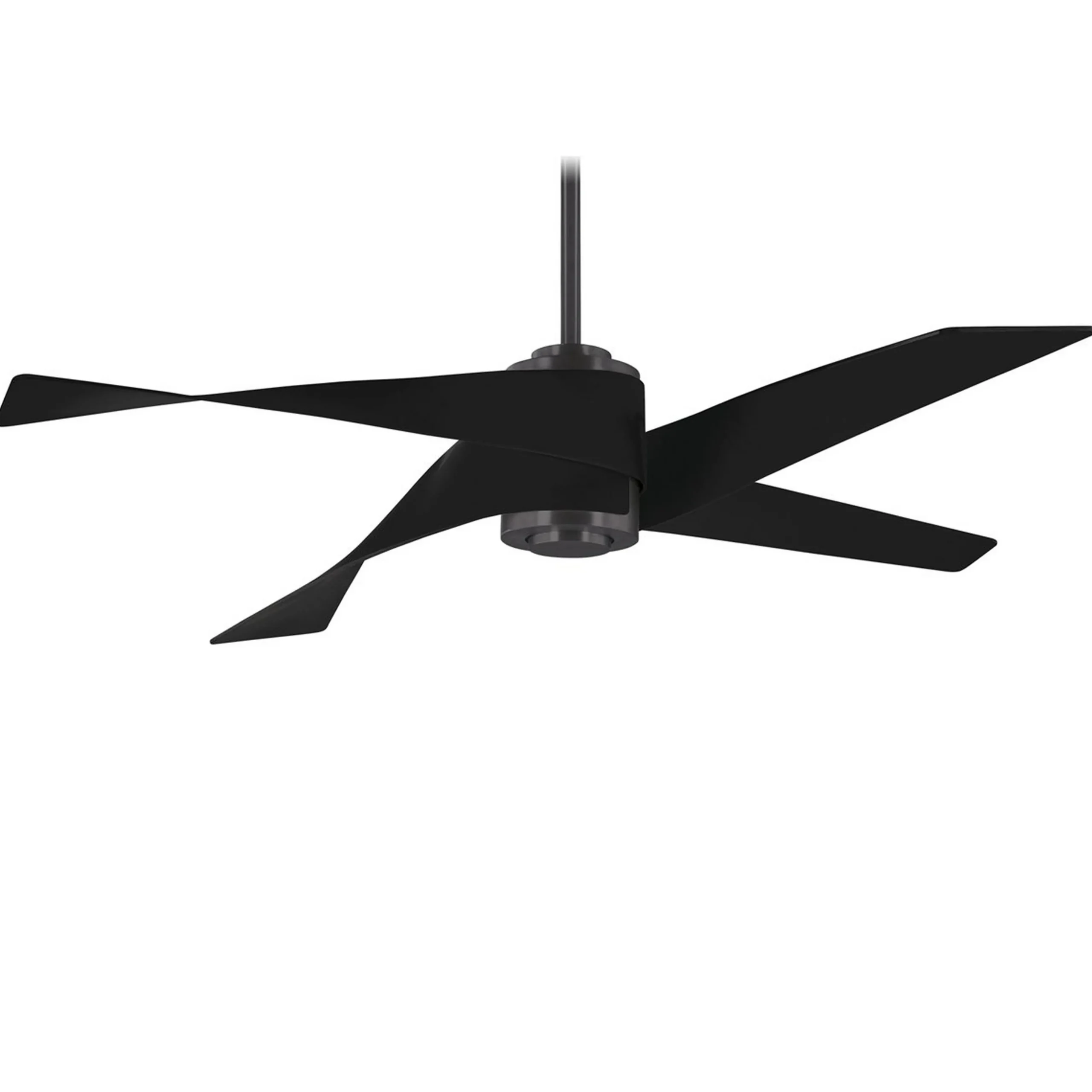 64" Modern Twirl Blade Ceiling Fan