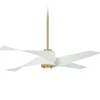 64" Modern Twirl Blade Ceiling Fan